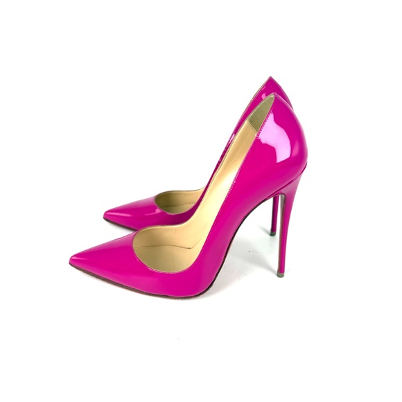 Christian Louboutin So Kate 120mm Indian Rose Pink Patent Leather Pumps 38 - Picture 5 of 11